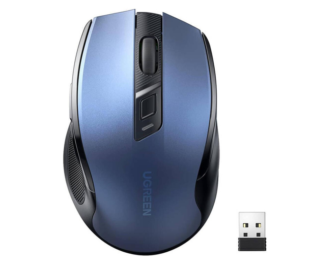 UGREEN Bezprzewodowa mysz MU006 2.4 GHz niebieska 6941876210640 - 1267510 - zdjęcie 2